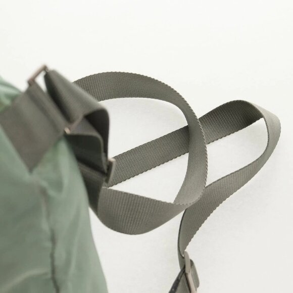 PRADA Backpack Nylon Green Silver Auth 143502 - Picture 12 of 16